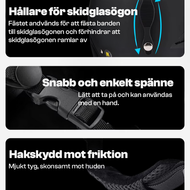 Justerbar ABS skid- och snowboardhjälm för vuxna