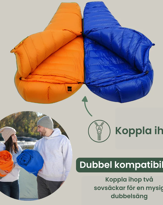 Ultralight Untuvamakuupussi 3–4 vuodenaikaa