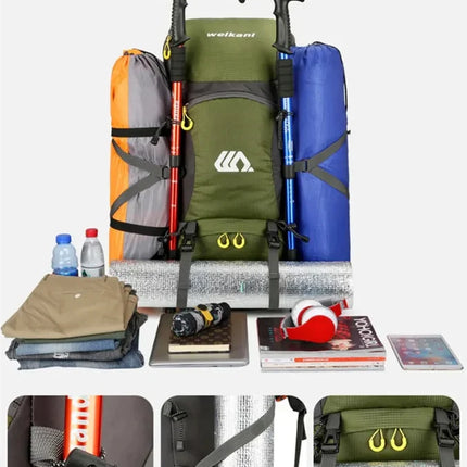 Vaellusseikkailureppu 50L – Ergonominen & Vesitiivis