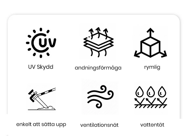 Vattentätt Tunnel Tält - Fyra-säsonger