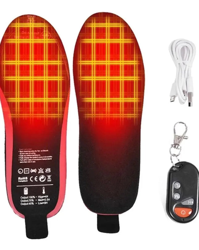 Uppladdningsbara Värmesulor PRO – Tre Värmenivåer &amp; Fjärrkontroll